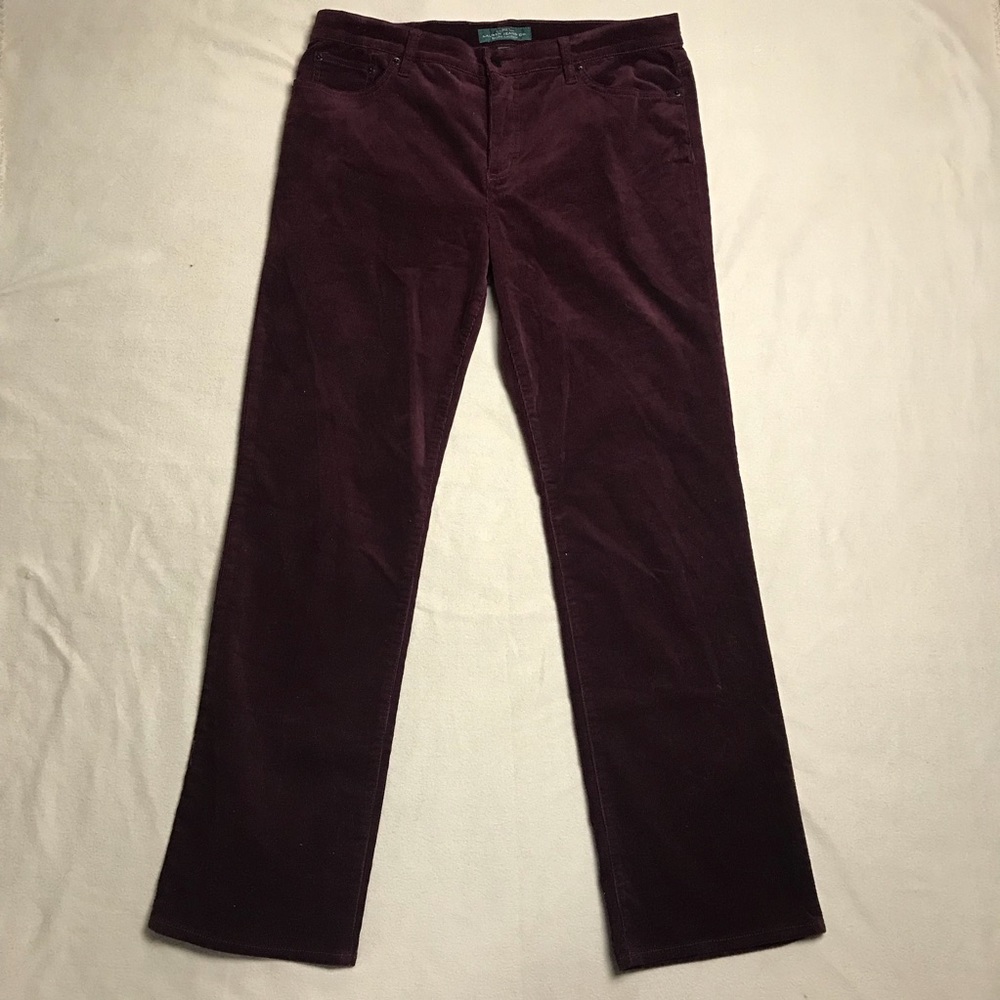 RALPH LAUREN Cordoroy Classic Straight Jeans Sz 14